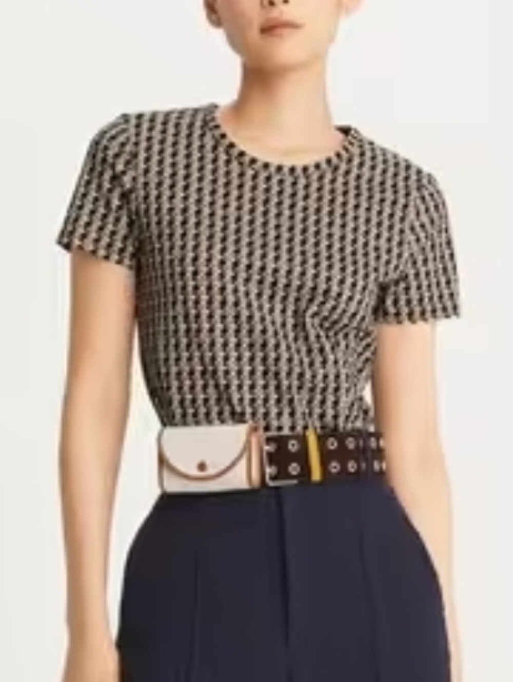 Tory Burch XL Basketweave Tshirt